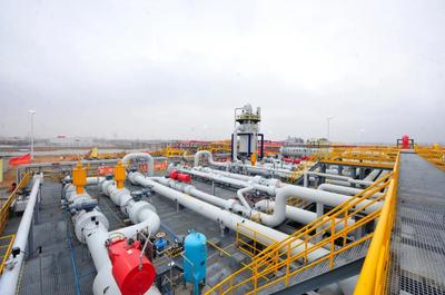 中国石油辽河油田储气库群一角。(受访者供图)